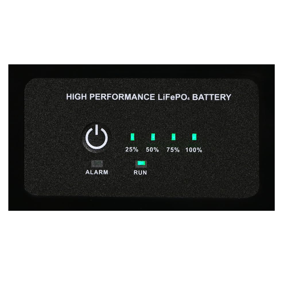AIMS Lithium 12V LiFePO4 Battery 104Ah with Wake-Up, BT Monitoring & Internal Heater LFP12V104A