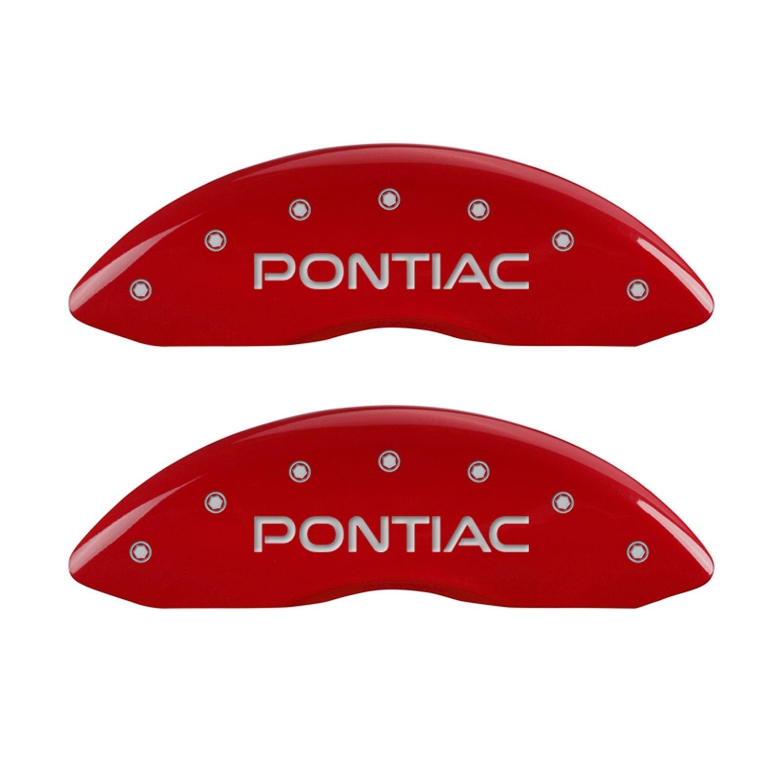 Caliper Covers MGP 18011SPXPRD with Red Powder Coat Finish, (Set of 4)