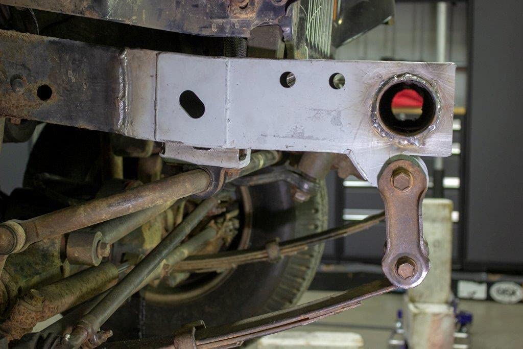 YJ Rust Buster Front Shackle & Steering Box Mount Section - Right Side