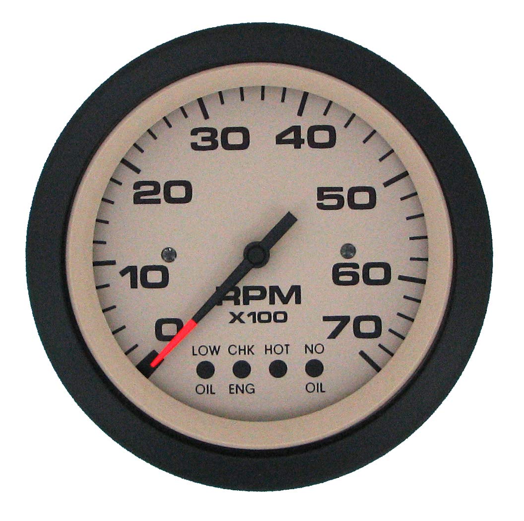 Sahara Scratch Resistant Systems Check Gauge Sierra International 61901P for Johnson/Evinrude, 3"