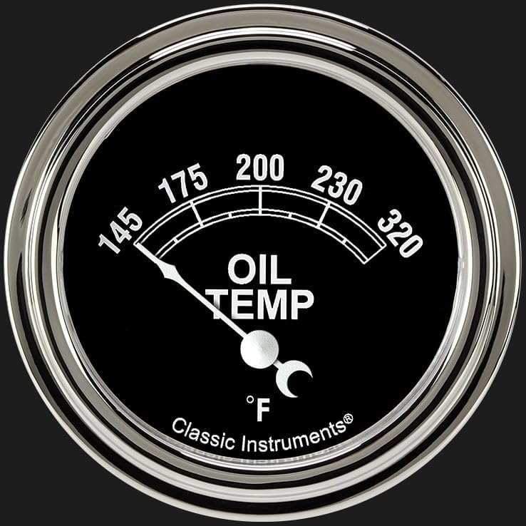 TR228SLF Classic Instruments Traditional 2 5/8" Oil Temperature Gauge