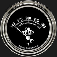 TR228SLF Classic Instruments Traditional 2 5/8" Oil Temperature Gauge