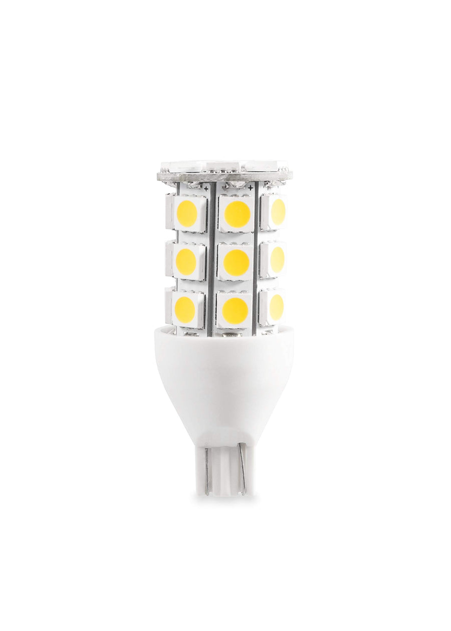 LED Bulb Camco 921 (T10 Wedge) with 27 Diodes - Replacement Light Bulb for OEM RV Applications - Features a 30,000 Hour Life Expectancy - 6 Pack (54635)