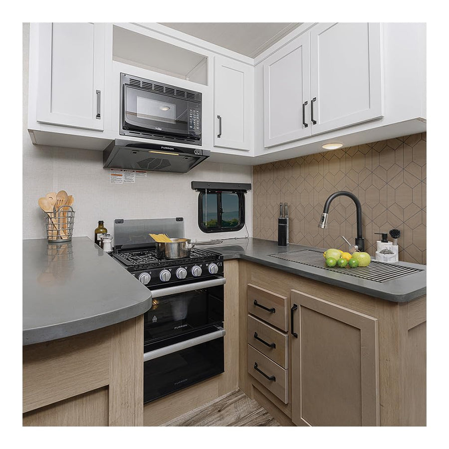 494039 Genesis Products Revive Backsplash - 18" x 24", Wooden Oak Hexagon