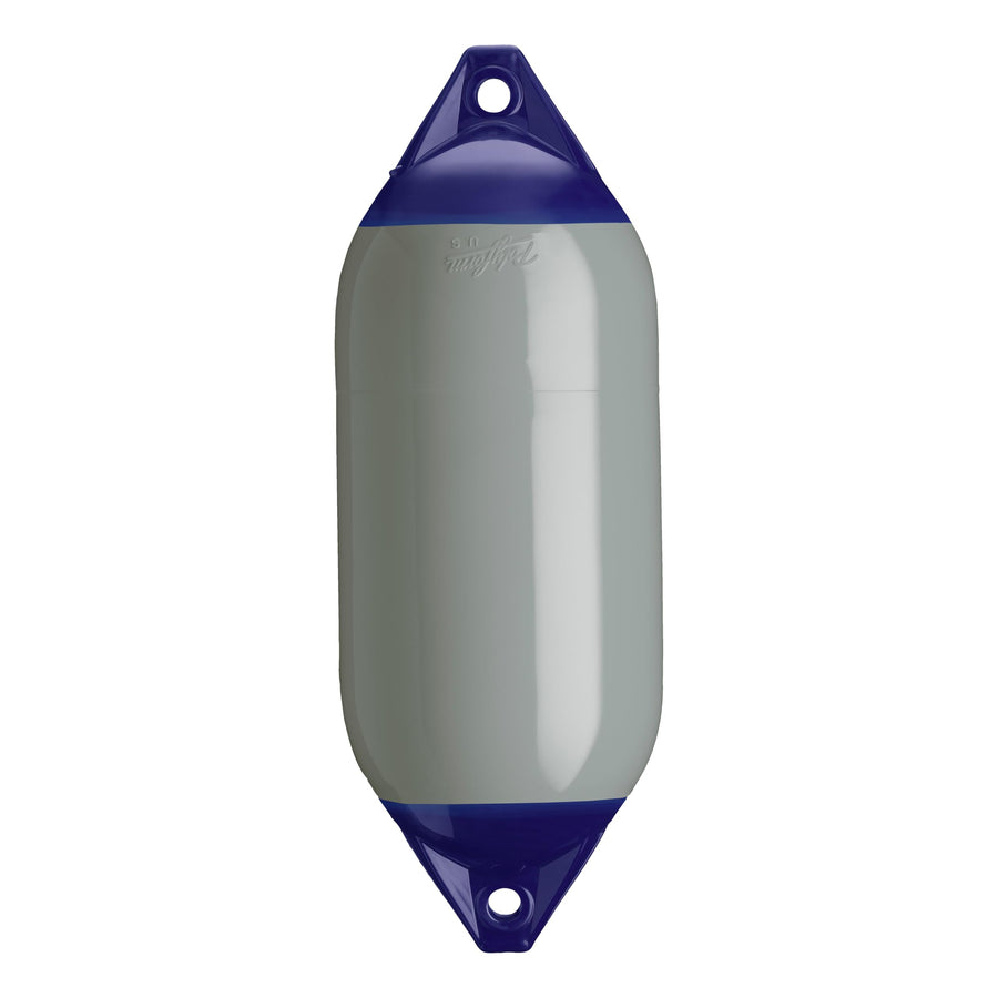 F-5 Standard Polyform Boat Fender - Grey Blue Ropehold