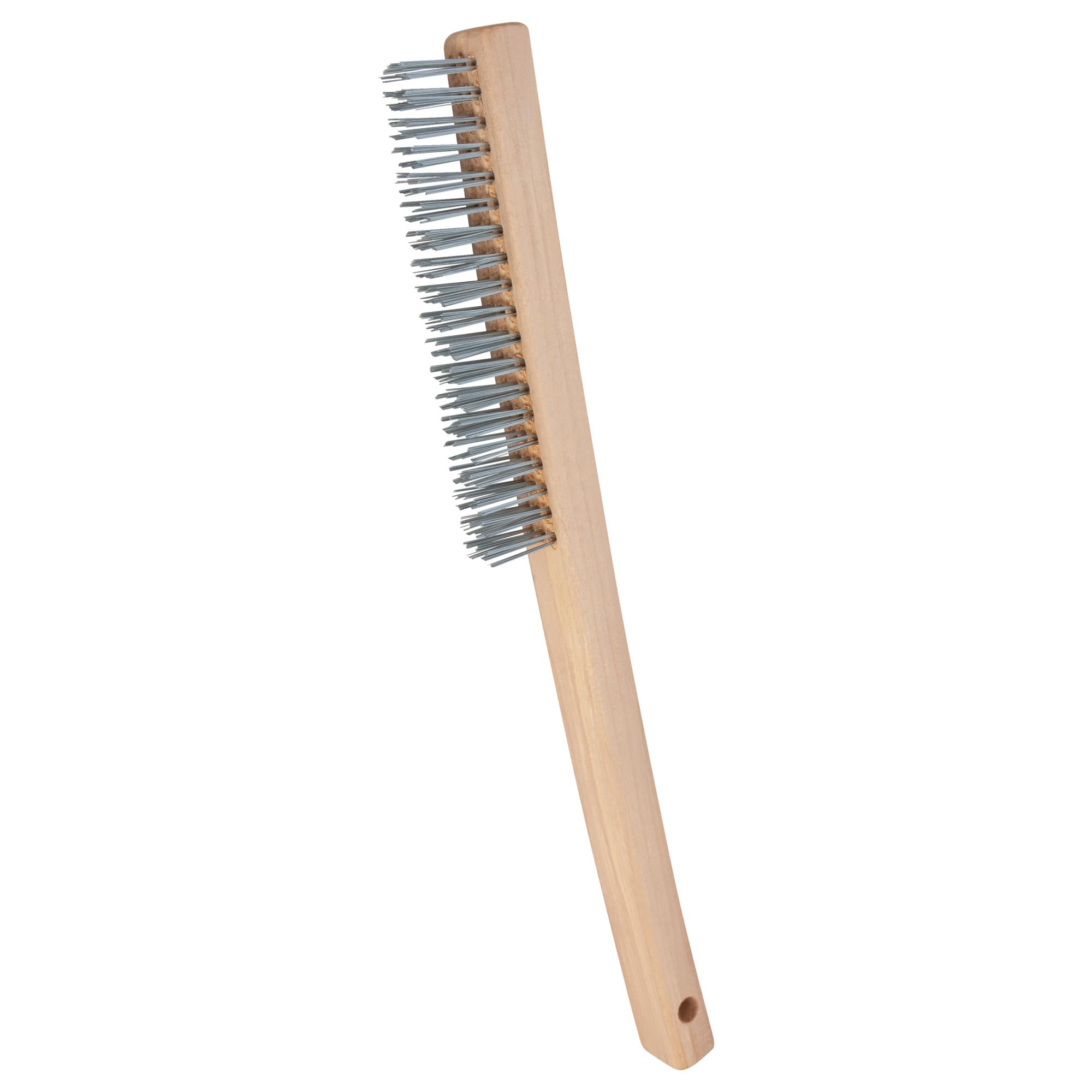 W1152 Performance Tool - Solid Wood Handle with Steel Bristles for Quick and Easy Cleaning of Rust, Paint, Dirt, and More