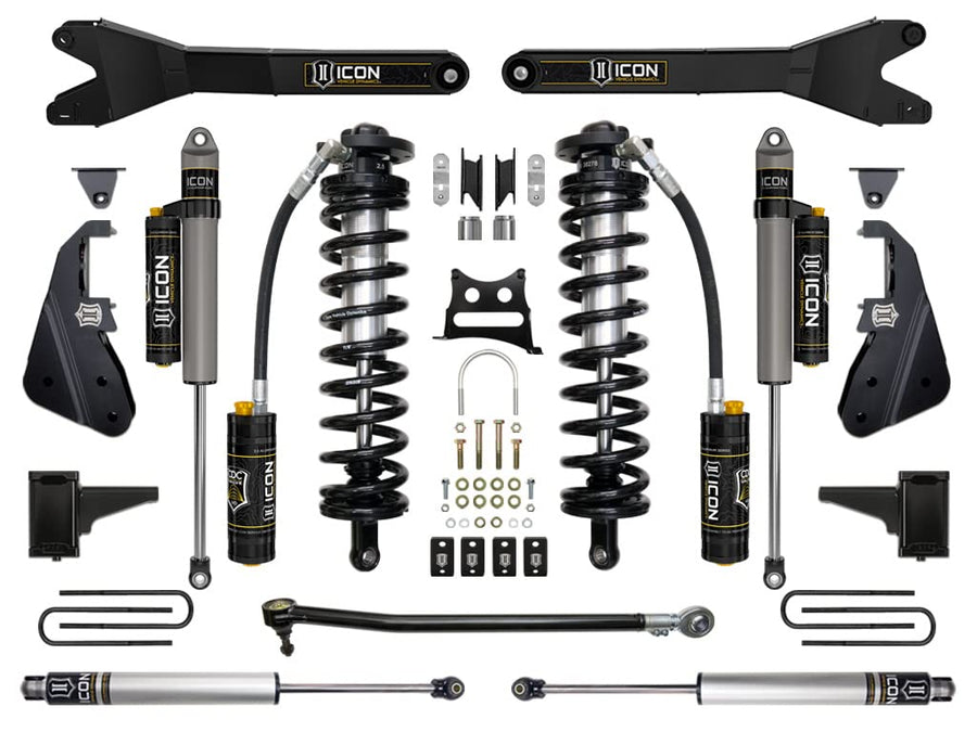 4-5.5" Lift ICON Stage 5 Suspension System, w/Radius Arm, Compatible with 2017-22 Ford F250/F350, K63155R