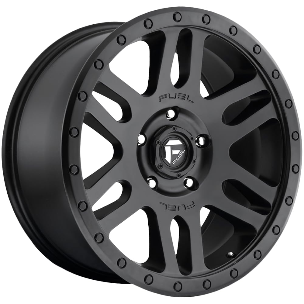 Black FUEL D584 Wheel with Painted (17 x 8.5 inches /6 x 139 mm, 7 mm Offset)