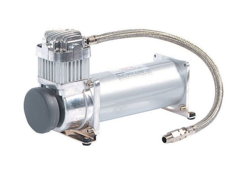 450C VIAIR - Industrial Air Compressor for ‎Drilling, Air Brushing, Spraying, Nailing | 12V Continuous Duty Cycle Compressor for OEM Applications | 150 PSI, up to 5 Gallon Tank (Silver), P/N 45040