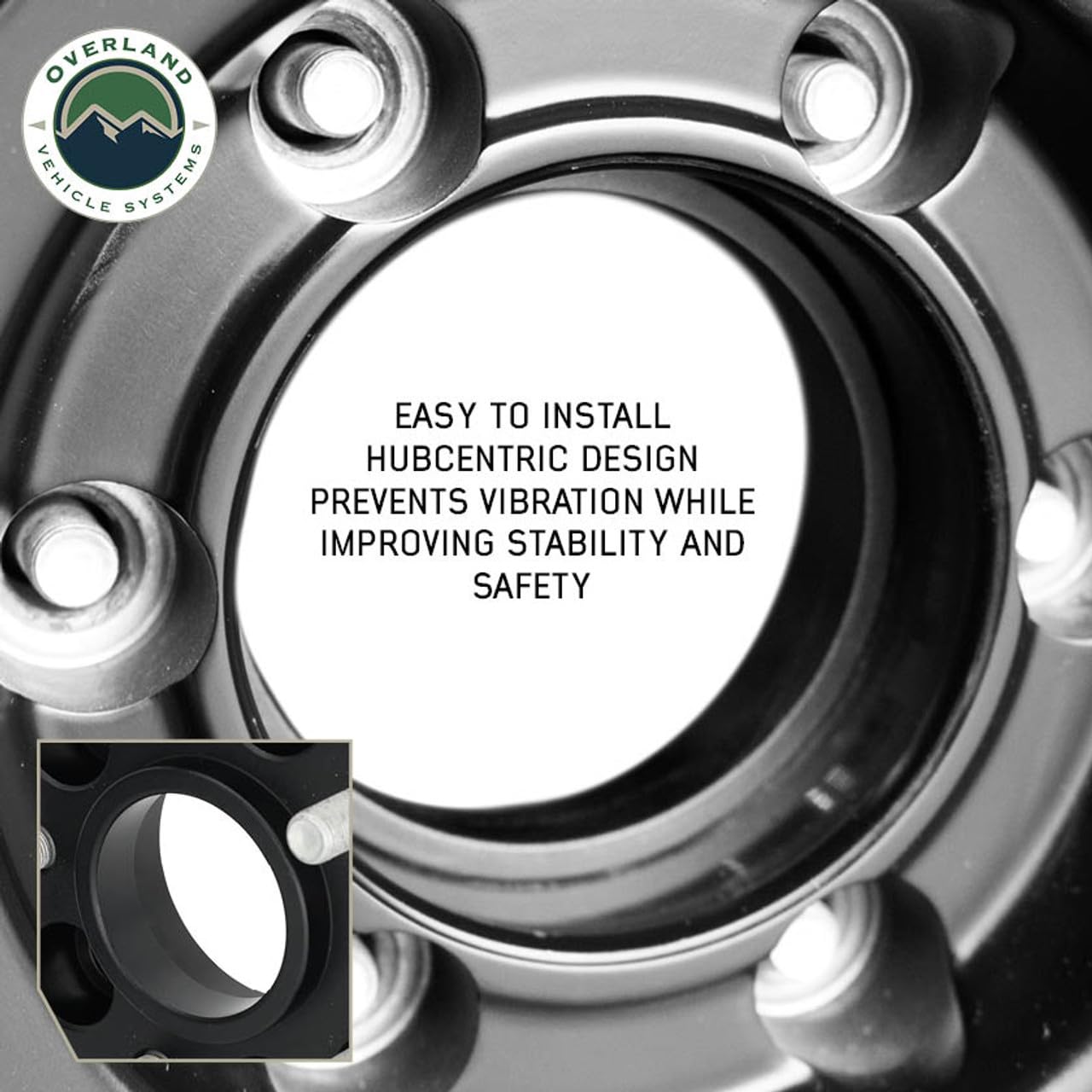 5x4.5 to 5x5 1.25" Wheel Spacer/Adaptor (Pair) - Overland Vehicle Systems (5x5 1.75" Wheel Spacer (Pair))