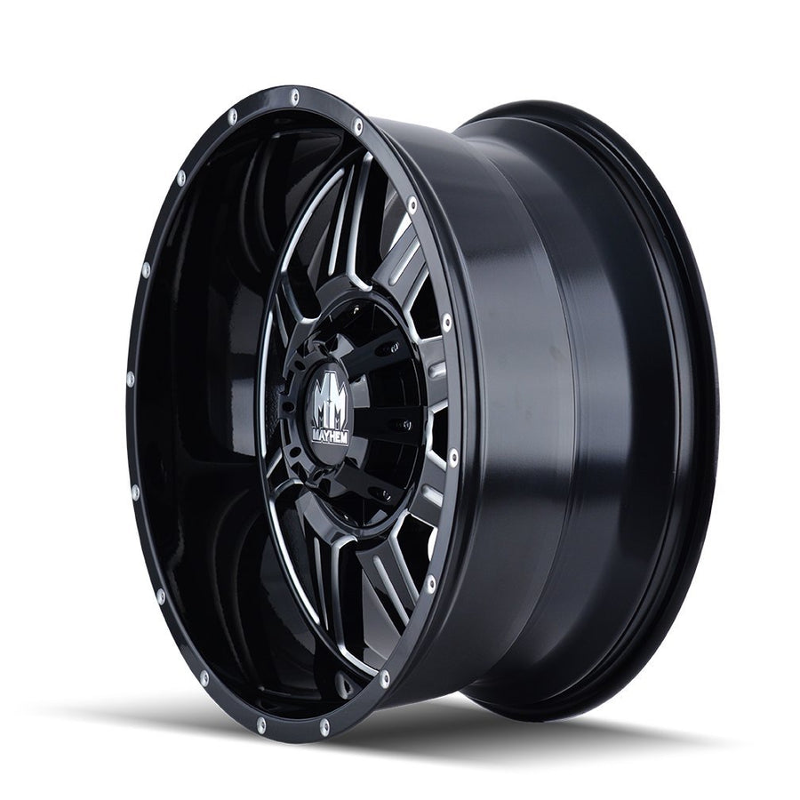 Monstir Mayhem Wheel with Milled Finish (22x10"/6x107.95mm, -19mm offset)