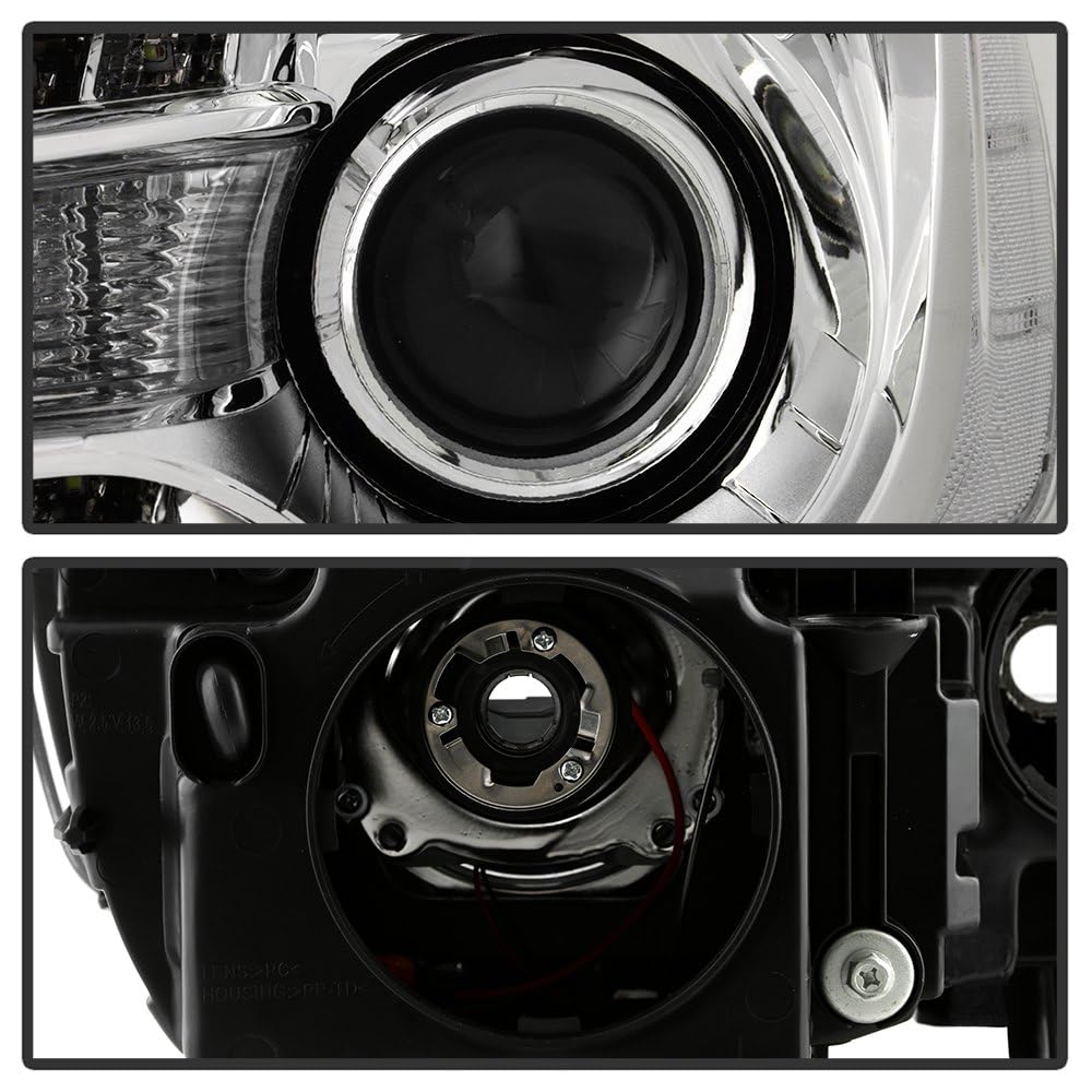Chrysler 300 ( OE ) Halogen Only 2015-2023 Chrome Bezel Driver Side Headlight - Low Beam-9012(Included) ; High Beam-9012(Included) ; Signal-PSY24W(Not Included) - OEM Left