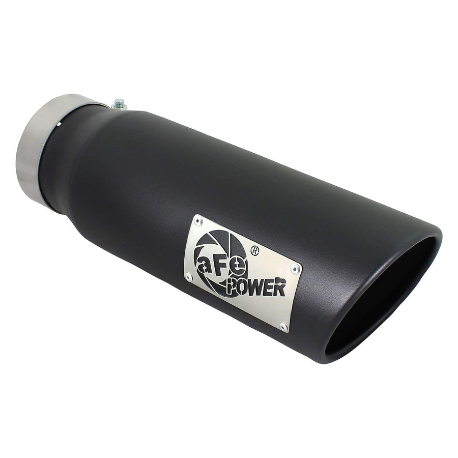aFe Power Exhaust Tip 49T40501-B15 (4In x 5Out x 15L in Bolt-On (Blk))