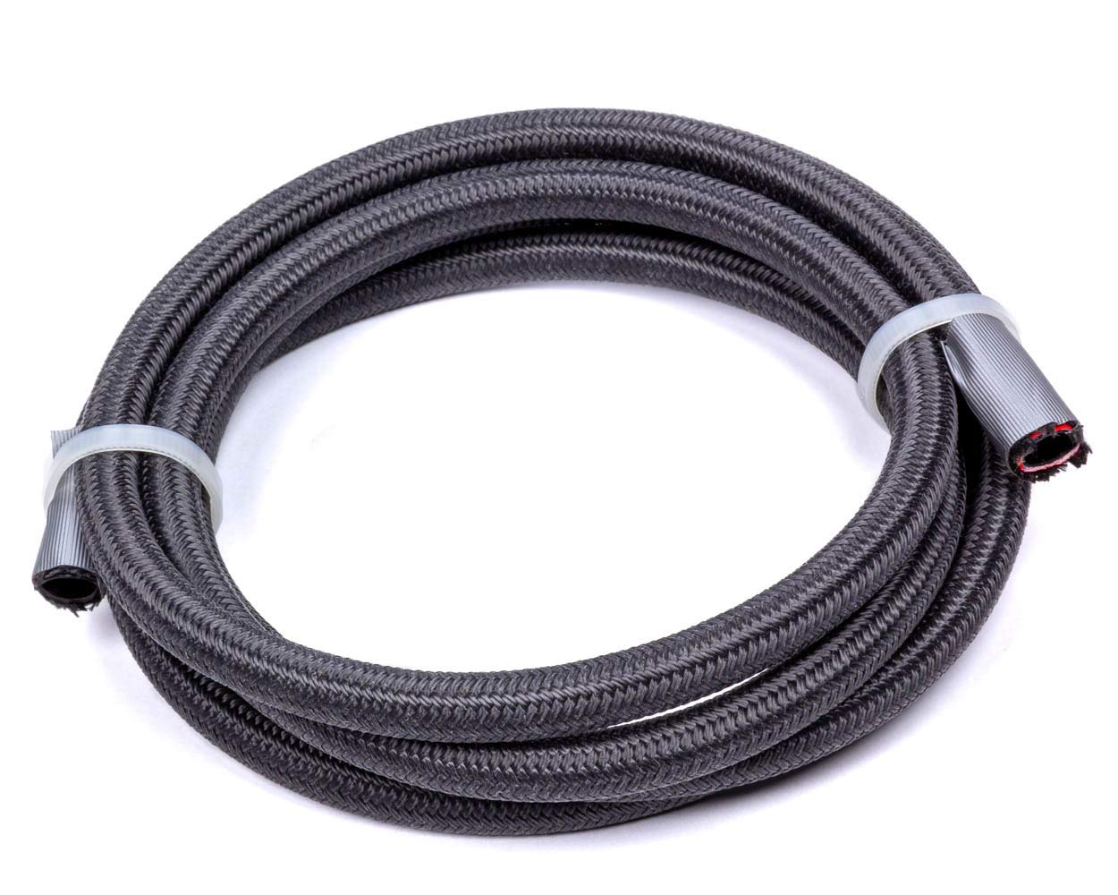 Hose, FRAGOLA Race-Rite, 4 an, 3 ft, Braided Fire Retardant Fabric, PTFE, Black, Each