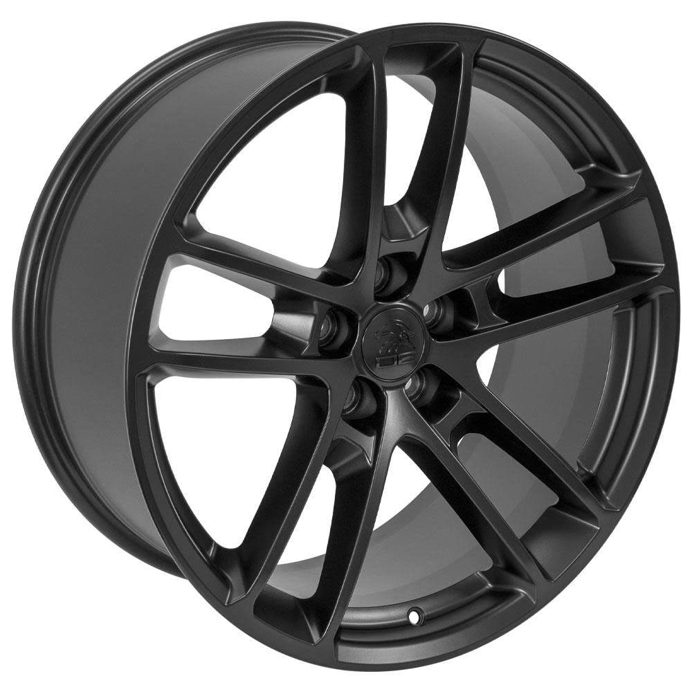 20 Inch OE Wheels DG23 Rim Fits Charger/Challenger SRT Hellcat Style 5x115 20x9 Satin Black - Hollander 2718 (1)