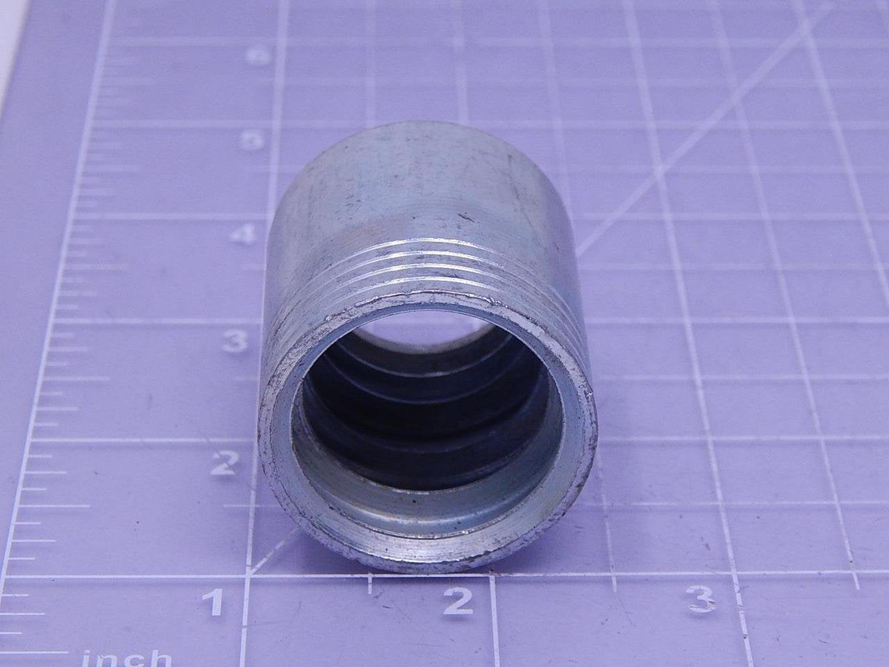 GlobalSpiral Couplings Gates 8GS1F-4, GS Ferrule for 4-Spiral Hose, Zinc Plated Carbon Steel, 1.44", 1/2" ID (Pack of 5)