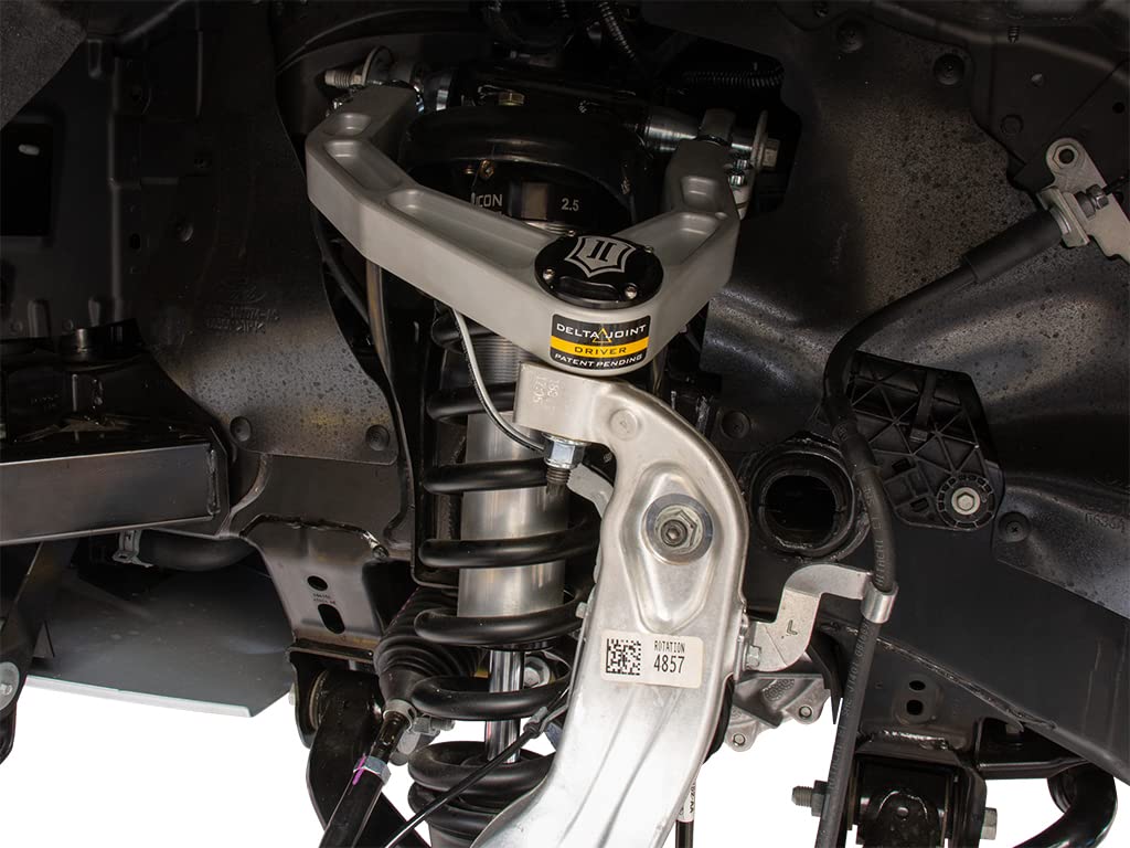 Billet ICON Upper Control Arm/Delta Joint Kit, Aluminum Knuckle, Compatible with 2019-2021 Ford Ranger, 98520DJ