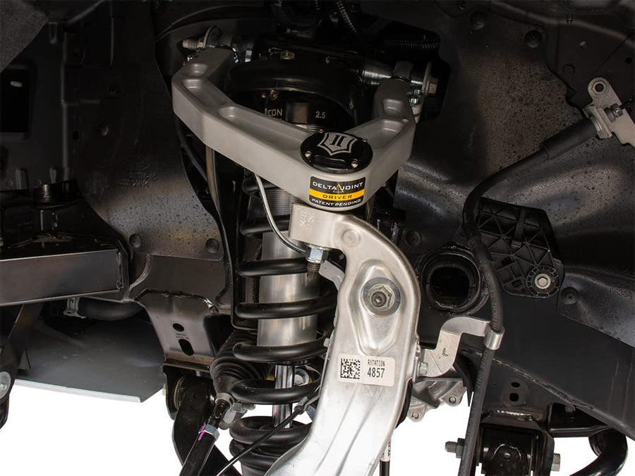 Billet ICON Upper Control Arm/Delta Joint Kit, Aluminum Knuckle, Compatible with 2019-2021 Ford Ranger, 98520DJ