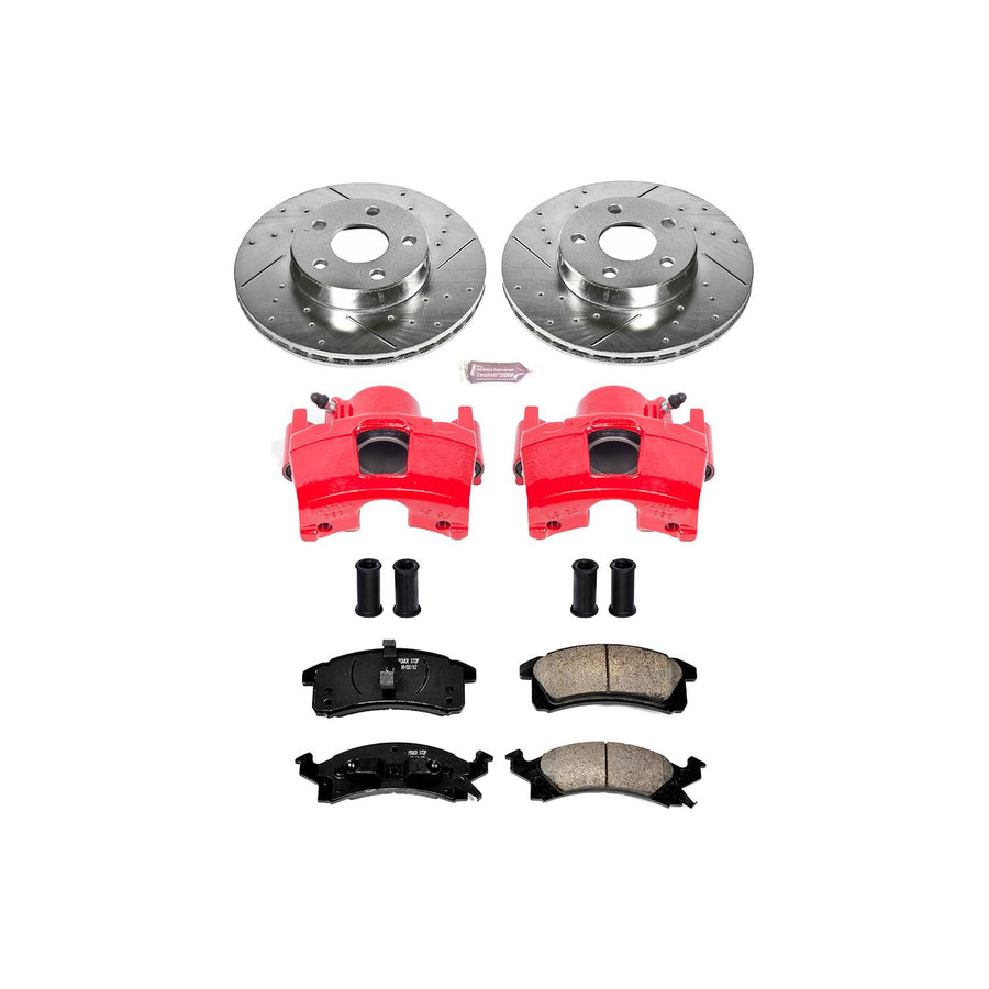Power Stop Rear KC407-26 Z26 Street Warrior Brake Kit Honda For Honda Prelude 1992-1996 [Model Specific]