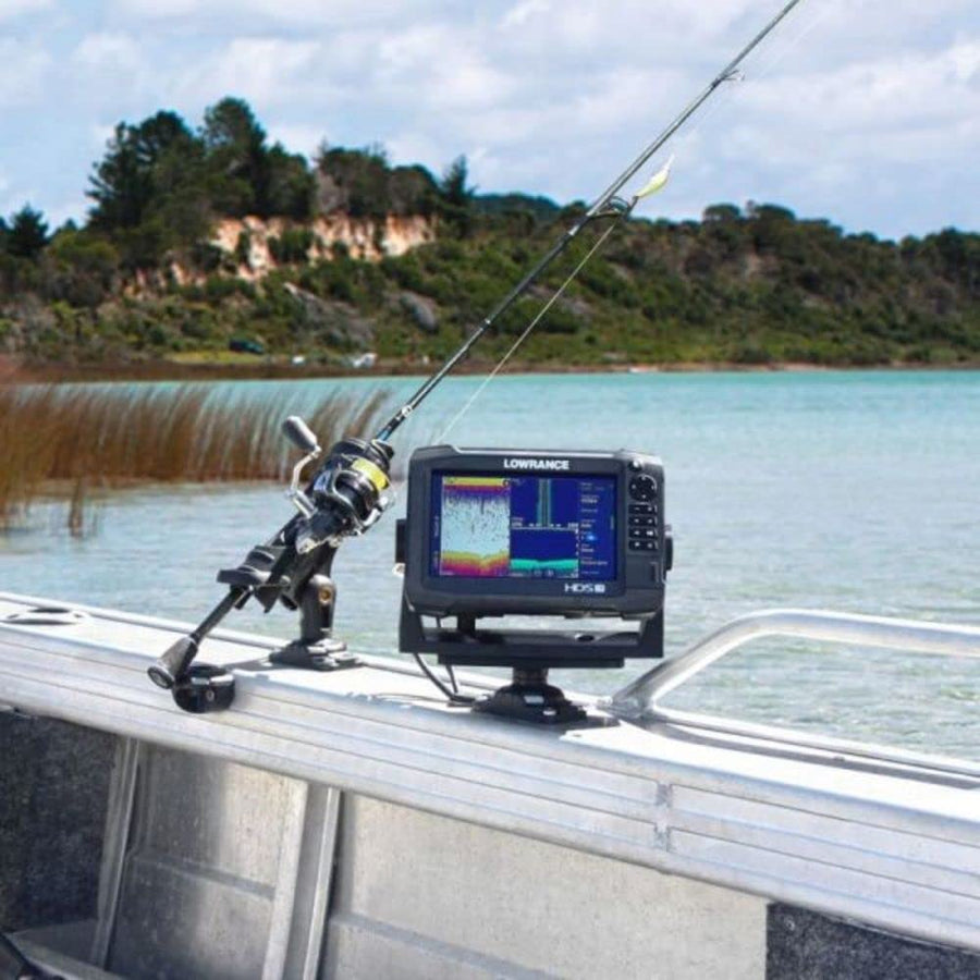 Rotating RAILBLAZA Fish Finder Platform with StarPort Mount, Compatible with Lowrance, Garmin, Humminbird and More