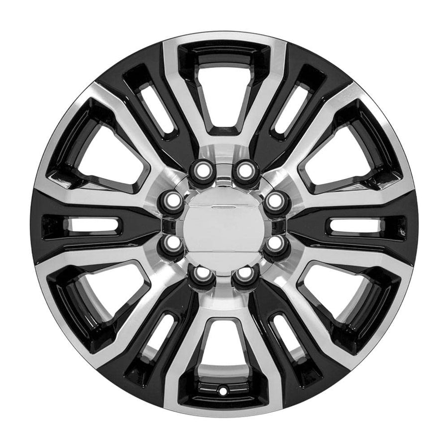 20" Replica Wheel Cv70B OE Wheels Fits Gmc Sierra 2500 3500 Hd Denali 20X8.5 Black Machined Wheel