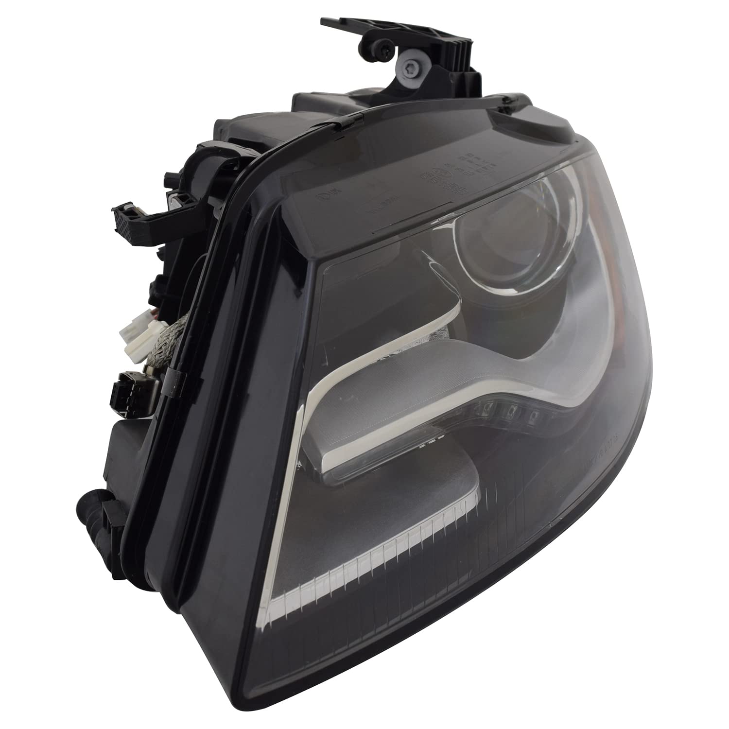 Left TYC Headlight Assembly Compatible with 2009-2012 Audi A4