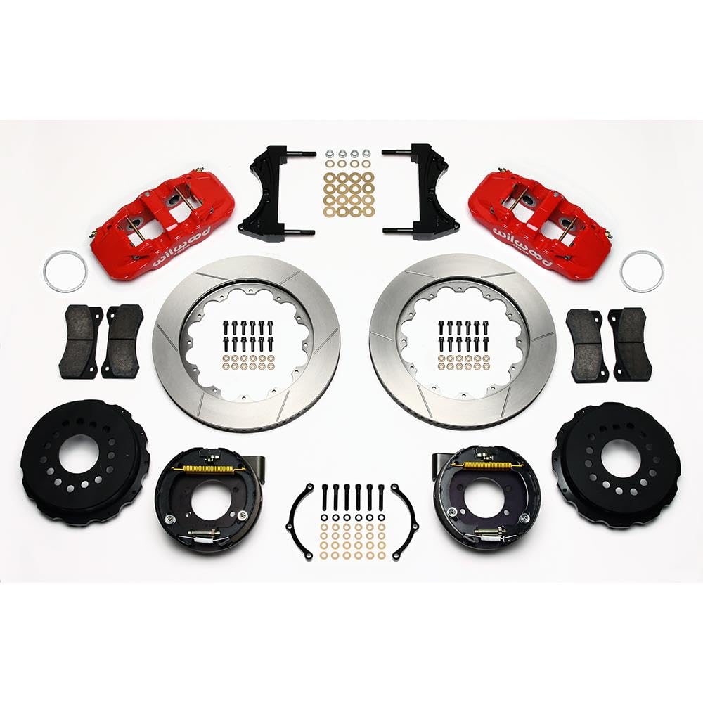 Red AERO4 Rear P-Brake Kit,14.00"