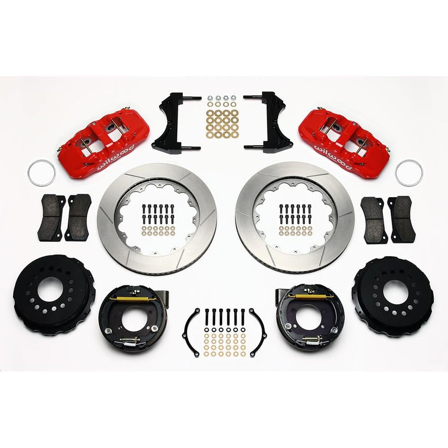 Red AERO4 Rear P-Brake Kit,14.00"