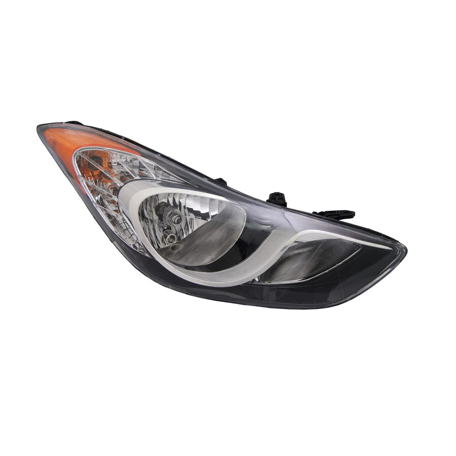 Right TYC Headlight Assembly Compatible with 2011-2013 Hyundai Elantra