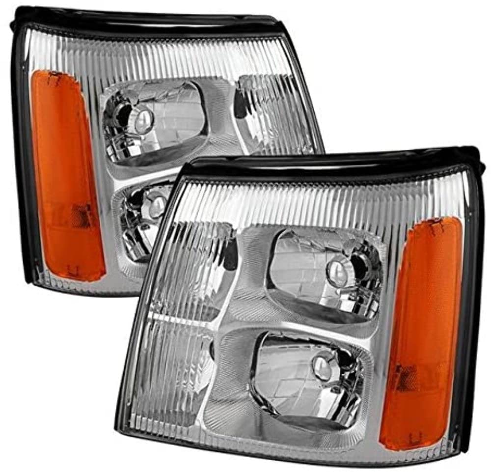 Cadillac Escalade Xtune HD-JH-CAES02-AM-BK Halo Headlight