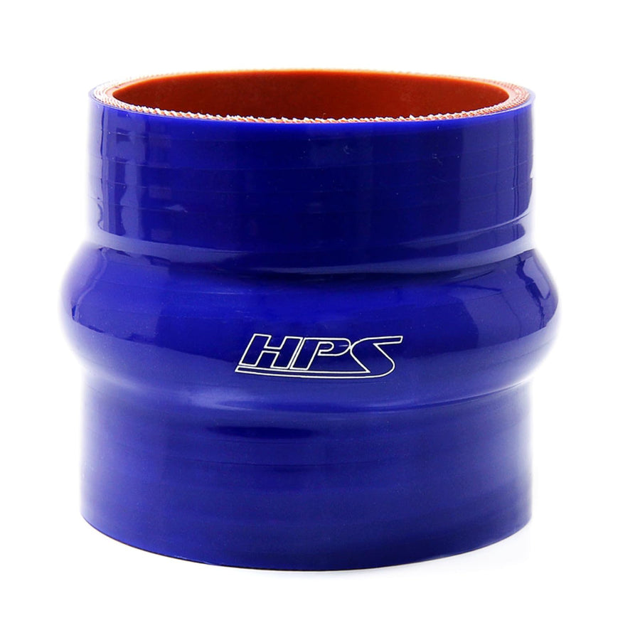 HPS Silicone Hoses HTSHC-312-BLUE High Temperature 4-ply Reinforced Straight Hump Coupler Hose, 60 PSI Maximum Pressure, 3" Length, 3-1/8" ID, Blue