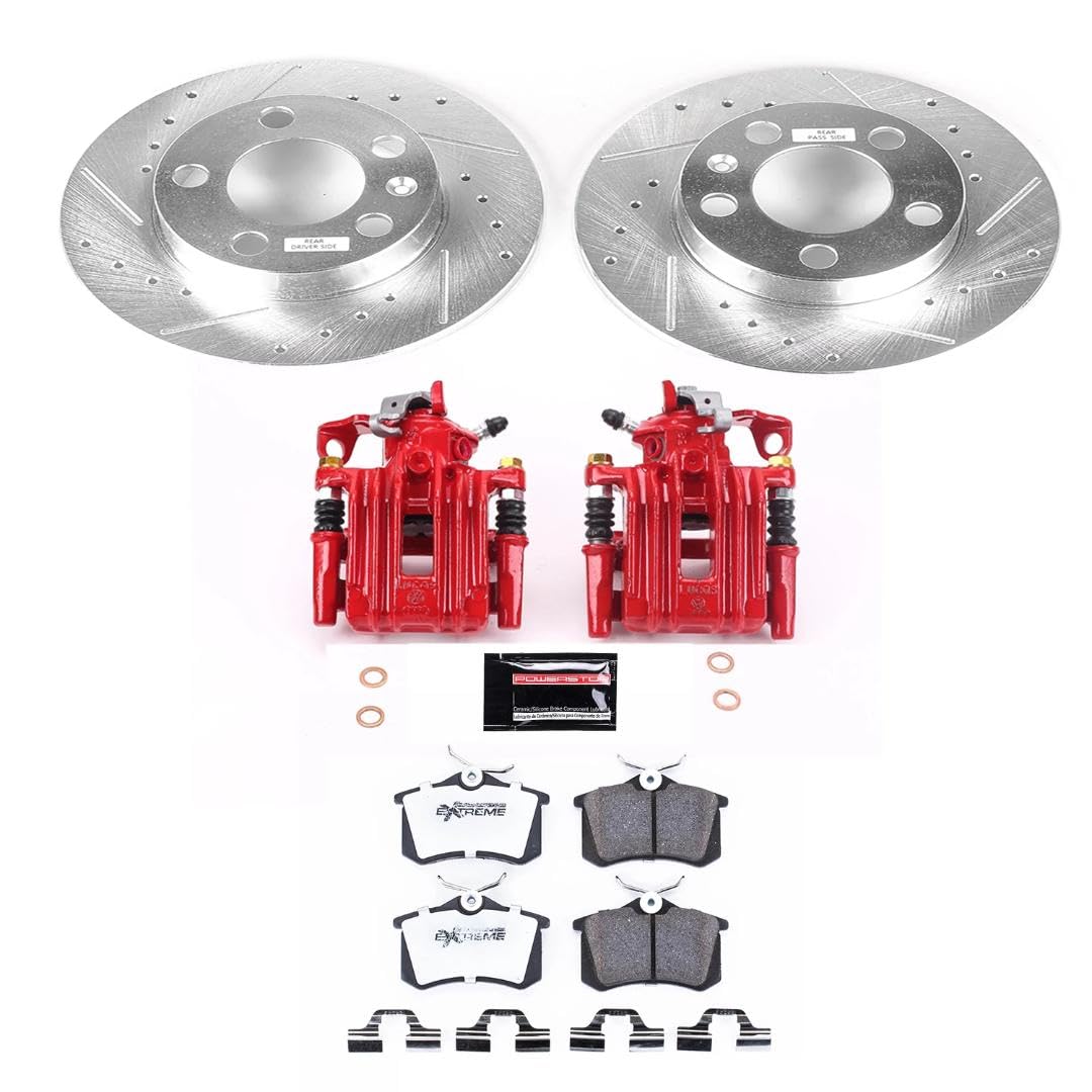 Power Stop Rear KC847A-26 Z26 Street Warrior Brake Kit Volkswagen For Volkswagen Beetle 1998-1999, Volkswagen Golf 1999, Volkswagen Jetta 2000 [Model Specific]