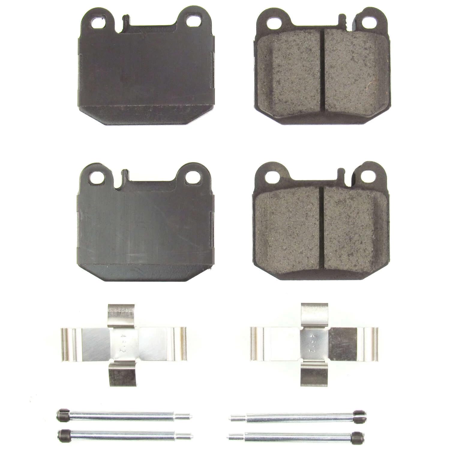 Power Stop Front Brake Kit For ML430 Mercedes-Benz 2000-01 |ML500 2002-05 |ML55 AMG 2000-03 - Ceramic Brake Pads With Installation Hardware, 17-874