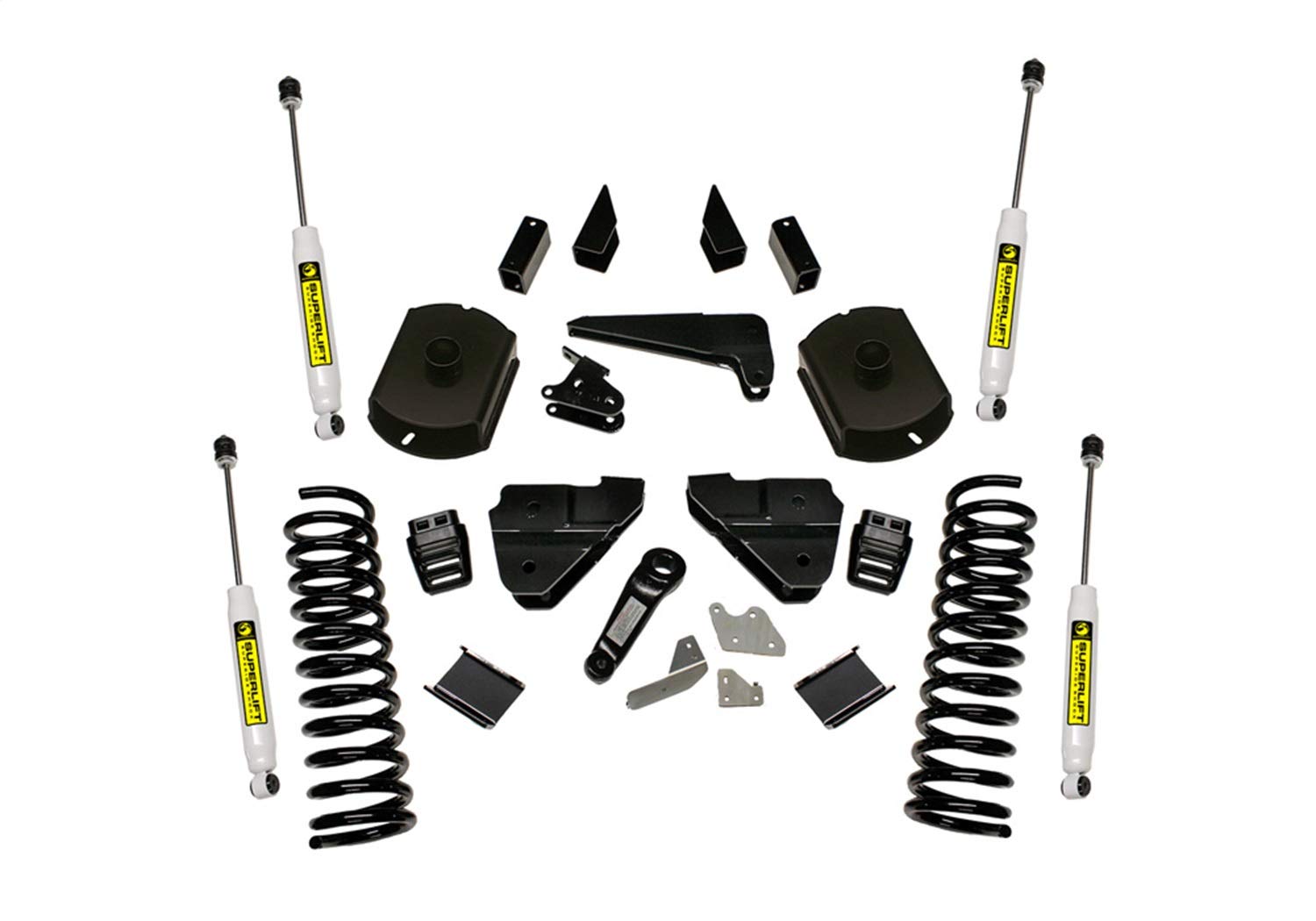 SUPERLIFT RealTruck SUSPENSION 4" Lift Kit for Dodge RAM 2500 | Complete Lift Kit with Front & Rear Shadow Series Shocks | K124 | Fits 2014-2018 Dodge RAM 2500 4WD