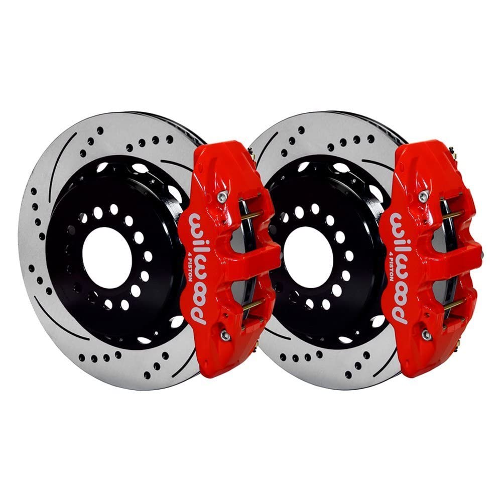 Rear AERO4 Kit,14.25", Drilled, Red