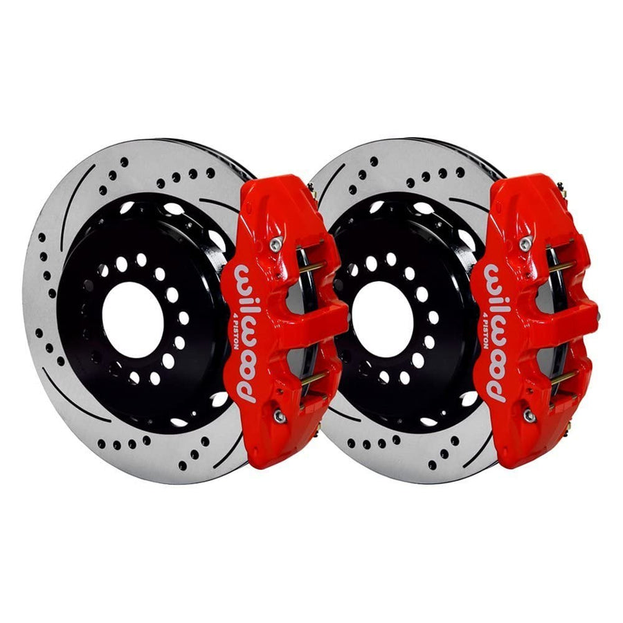 Rear AERO4 Kit,14.25", Drilled, Red