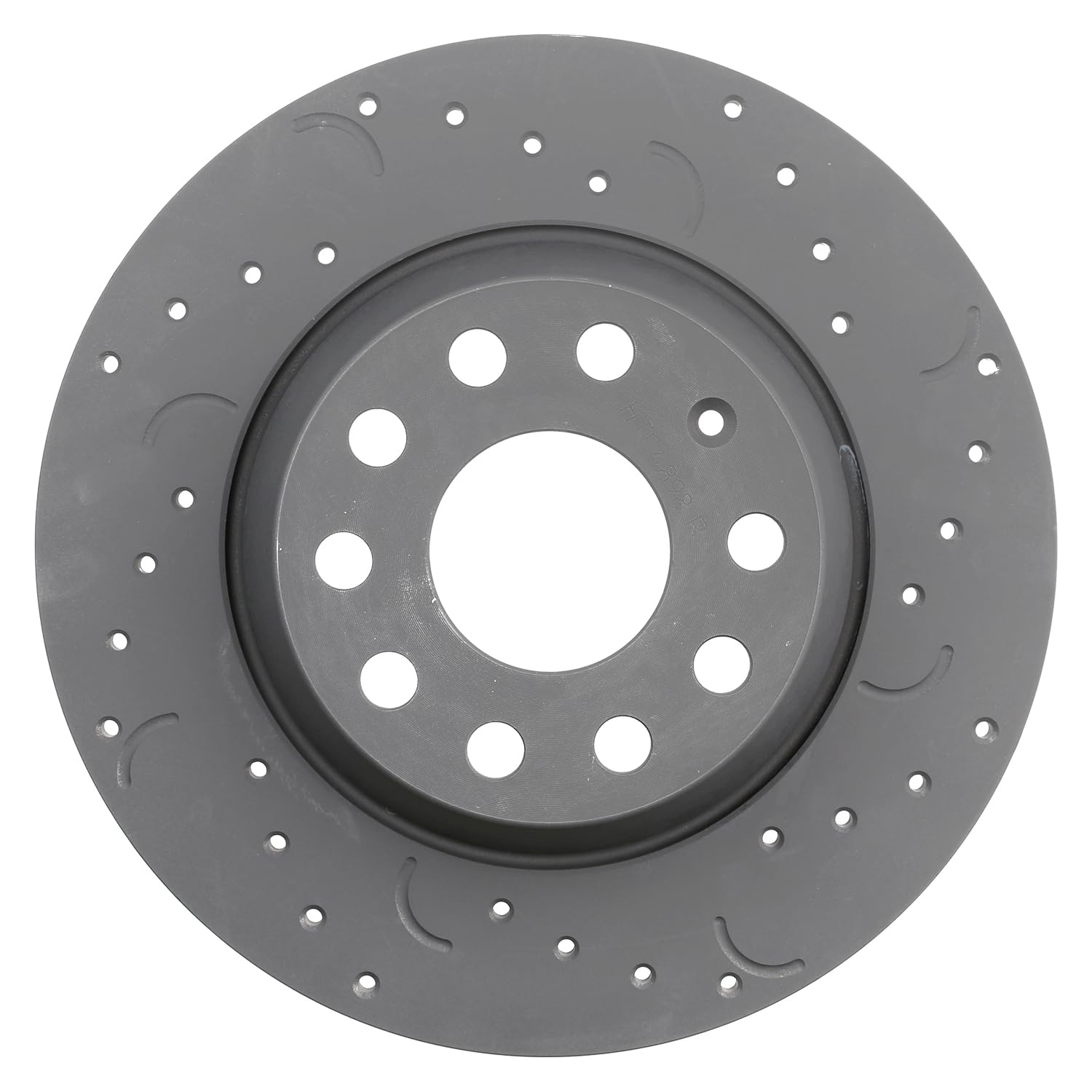 Talon Cross-Drilled and Slotted Solid Rotor, Hawk Performance Brakes, 11.26 in. Diameter, 1.91 in. Height