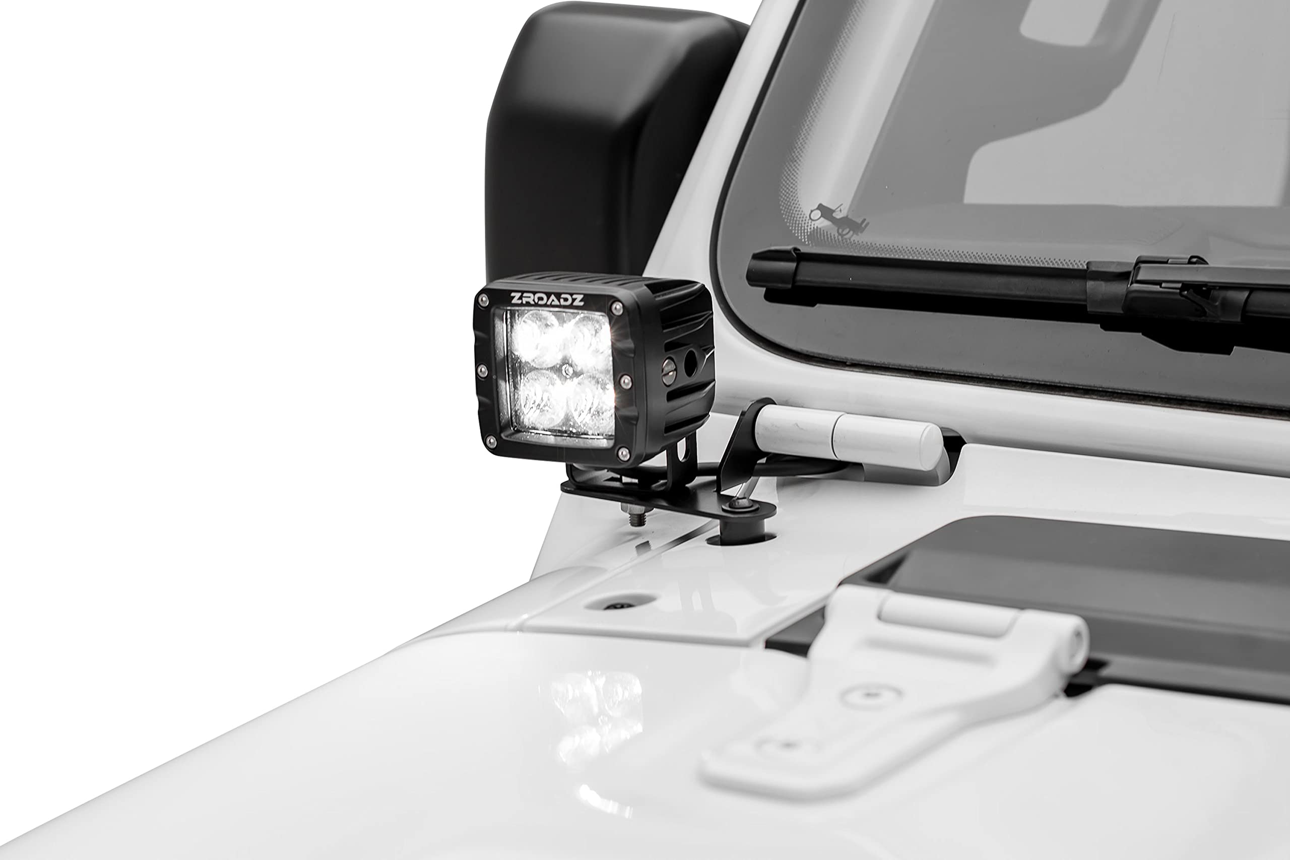 A Pillar Jeep JL, Gladiator LED Kit with (2) 3 Inch LED Pod Lights - PN #Z364941-KIT2