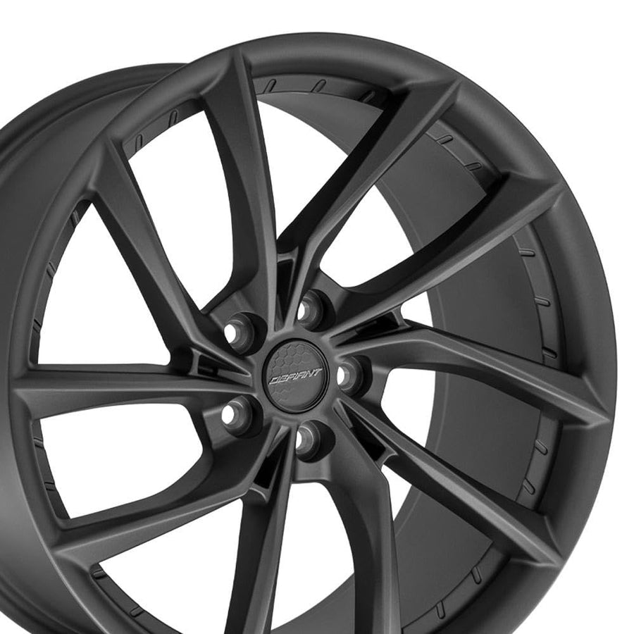 DF06 Wheels DEFIANT 20x10 5x4.5 +35et in Dark Satin Charcoal