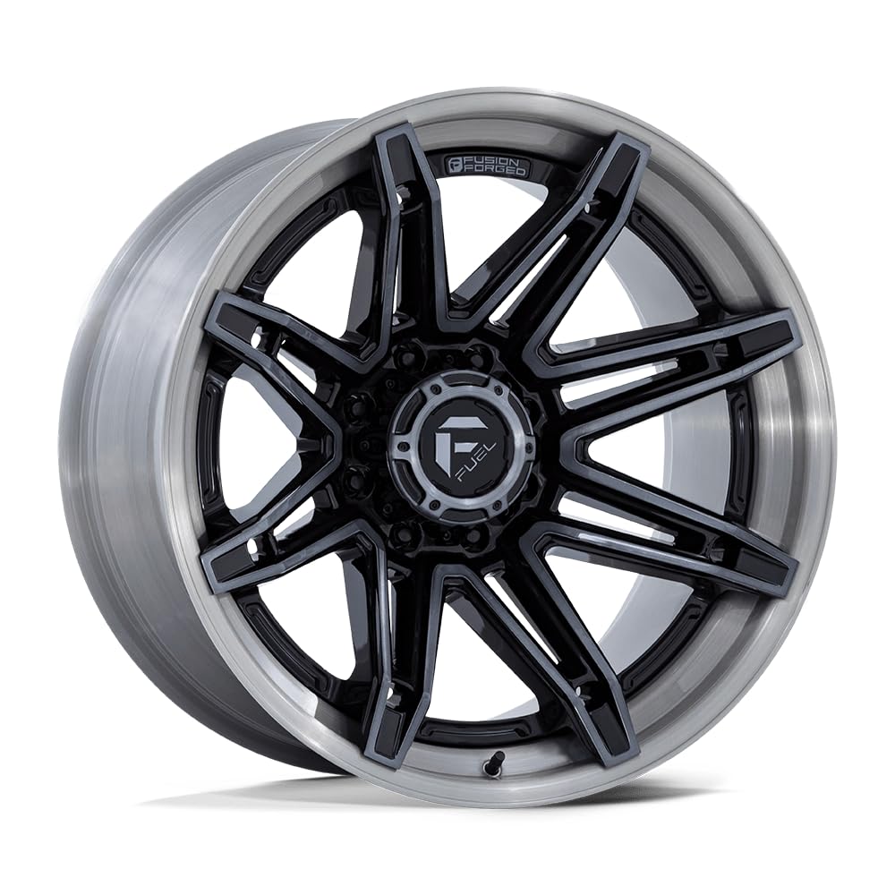 FUEL OFF-ROAD FC401 22X10 BRAWL 6X5.5 4.79-18mm GLOSS BLACK WITH BRUSHED GRAY TINT FACE & LIP - FC401BT22106818N