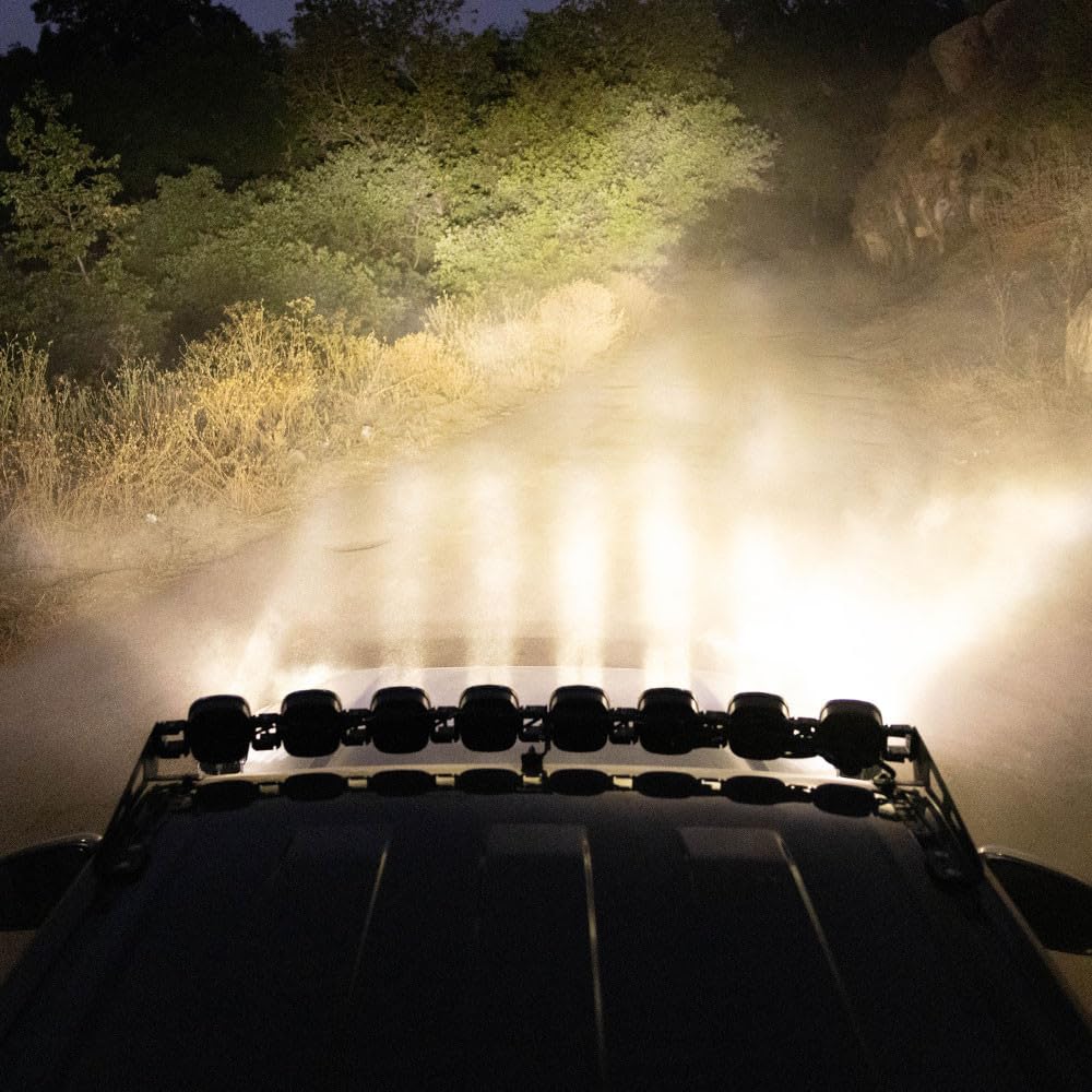 Baja Designs Linkable 8XL LED Roof Kit for Toyota Tacoma 2024+, 8 PCS XL LED Lights with Wiring Harness