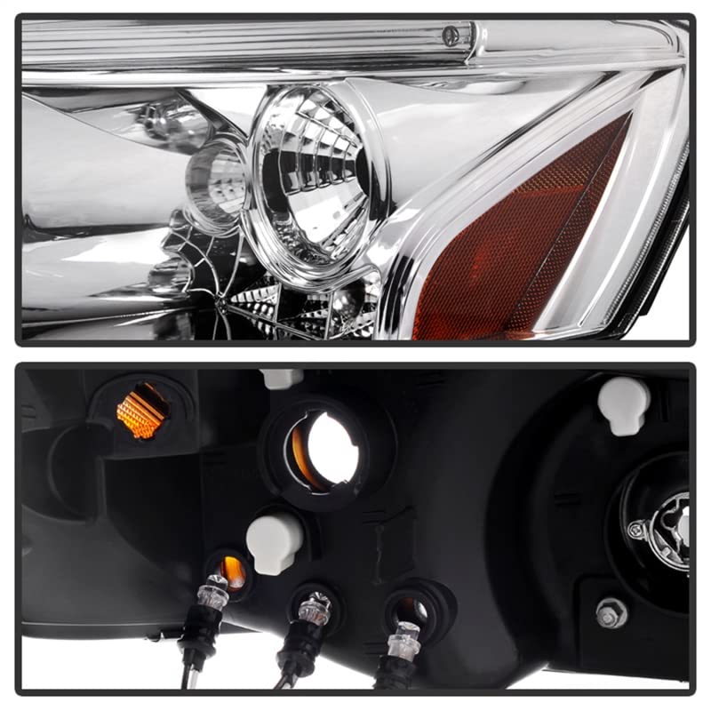 Chrome/Clear Spyder Auto 5011602 LED Halo Projector Headlights