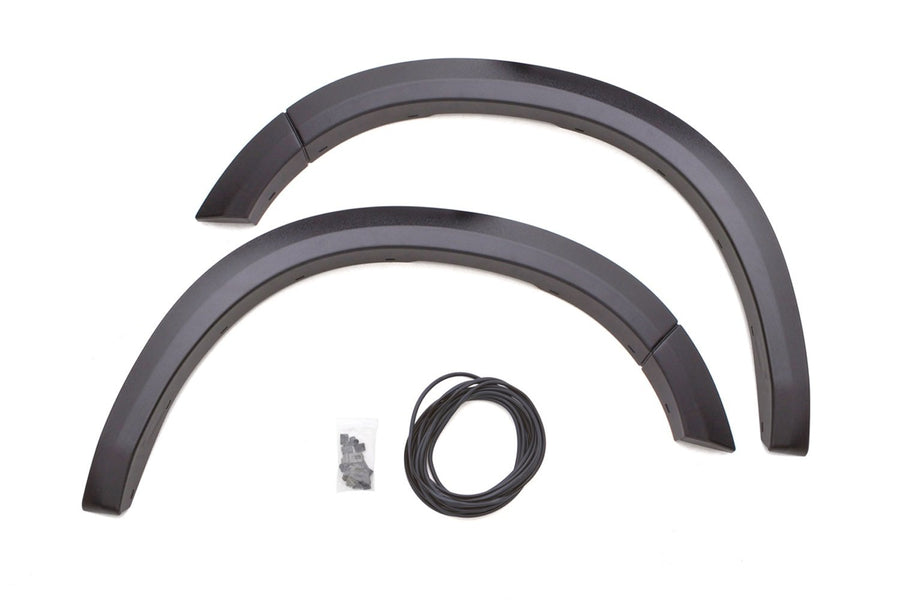 Lund Elite Series SX204TA Black Sport Style Textured Front Fender Flare - 2 Piece