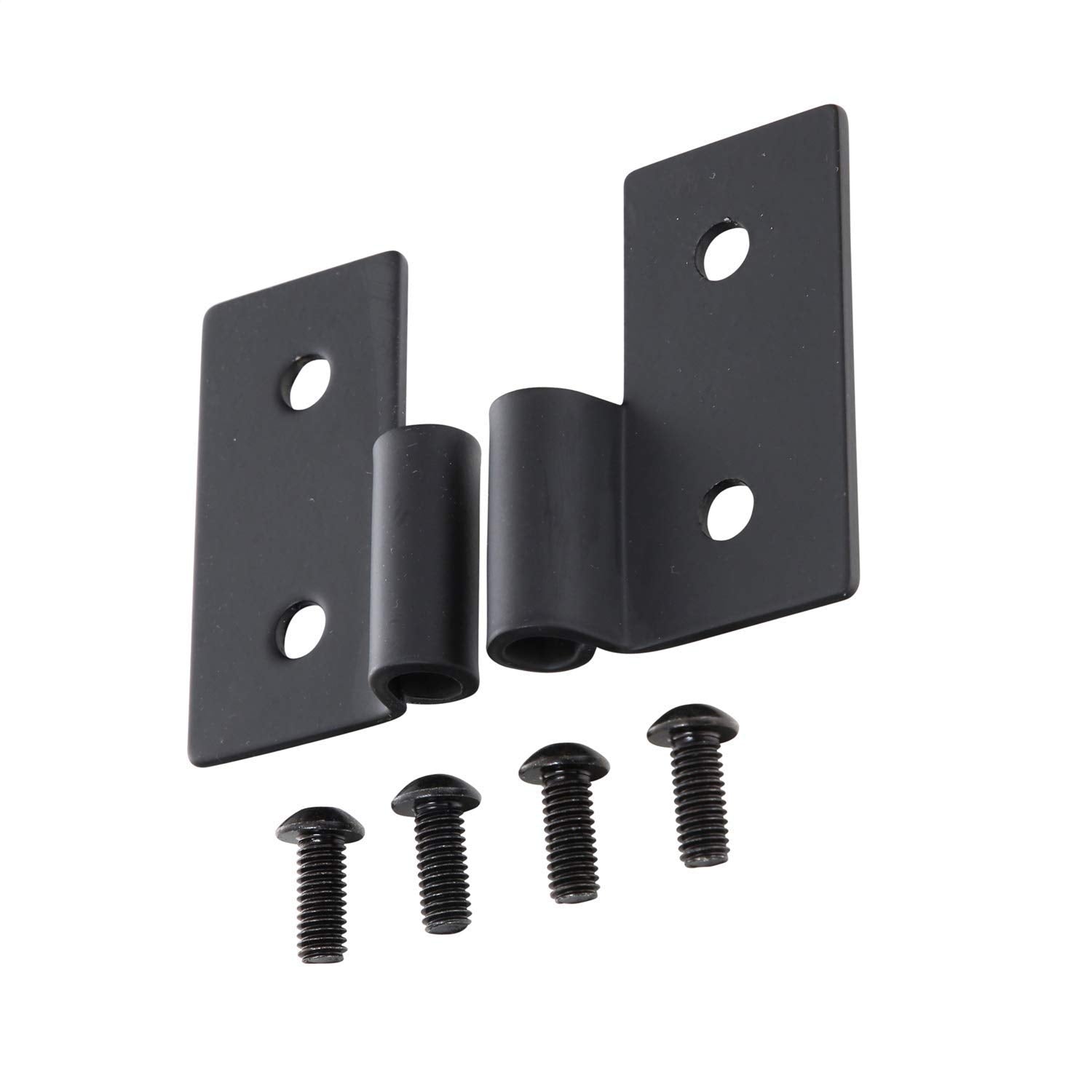 Lower Smittybilt Door Hinge Brackets-Gloss Black 7607