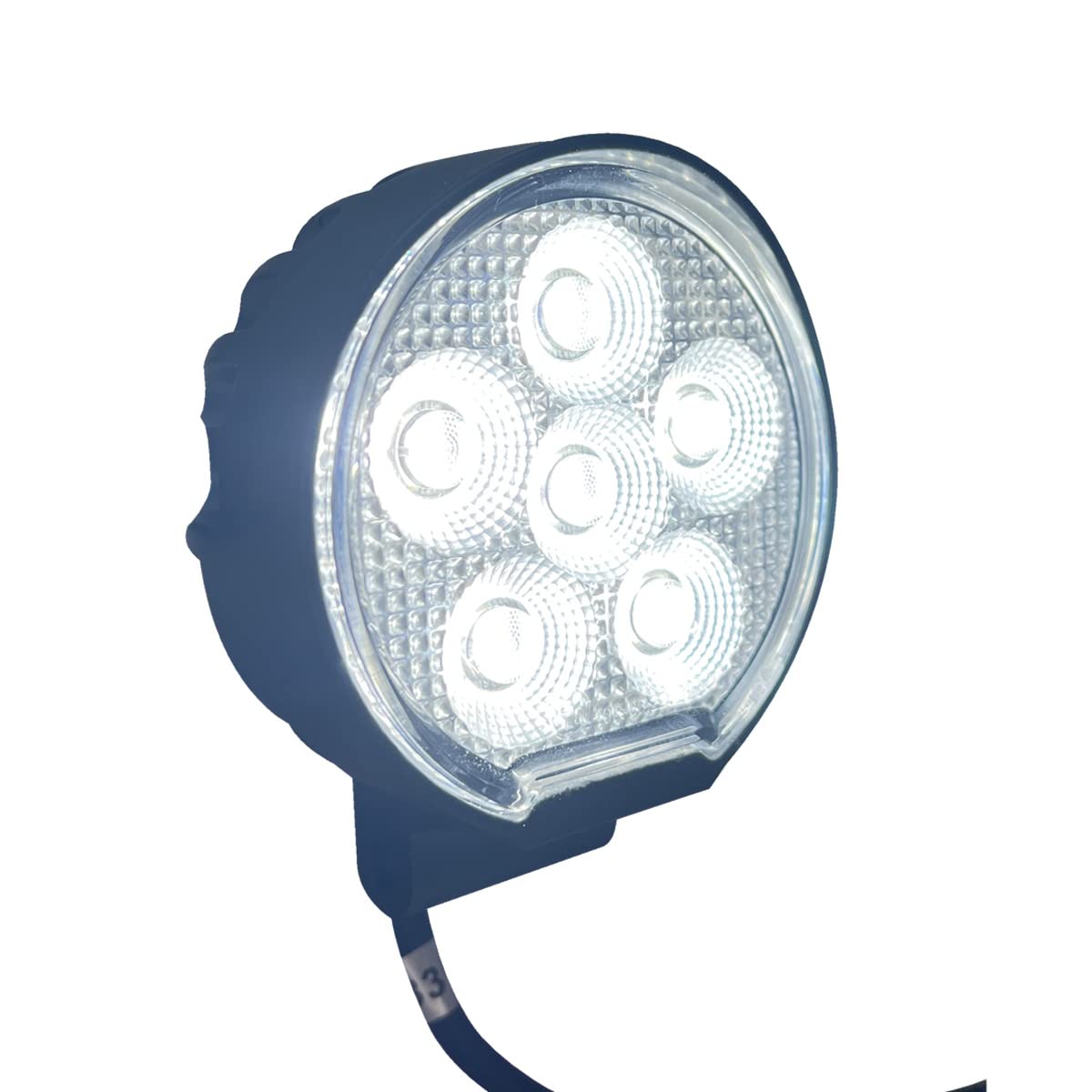 Race Sport Lighting 24-Watt Auxiliary Light Fit 3-inch Round IQ Series Auxiliary LED Flood Beam RS3IQ24WR
