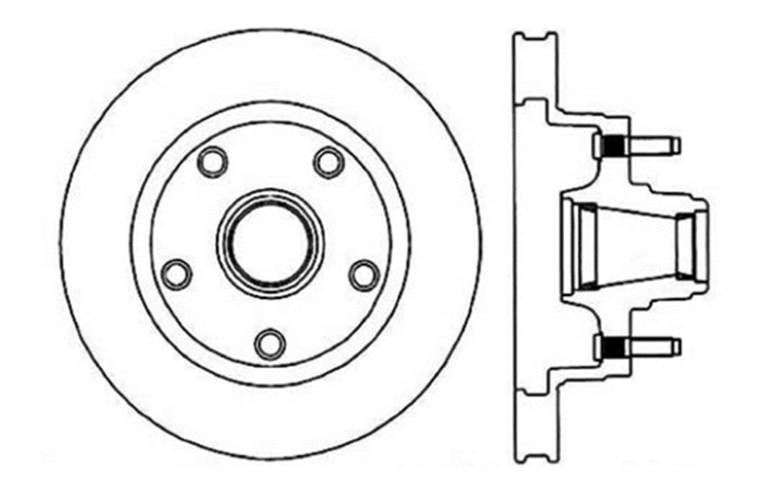 Sport Drilled/Slotted Brake Rotor StopTech 127.65001R (Front Right), 1 Pack