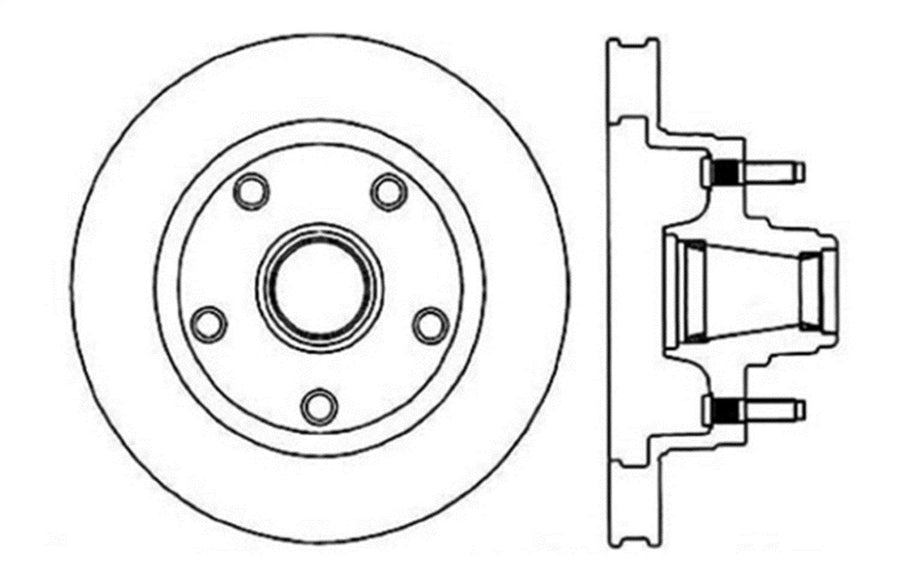 Sport Drilled/Slotted Brake Rotor StopTech 127.65001R (Front Right), 1 Pack