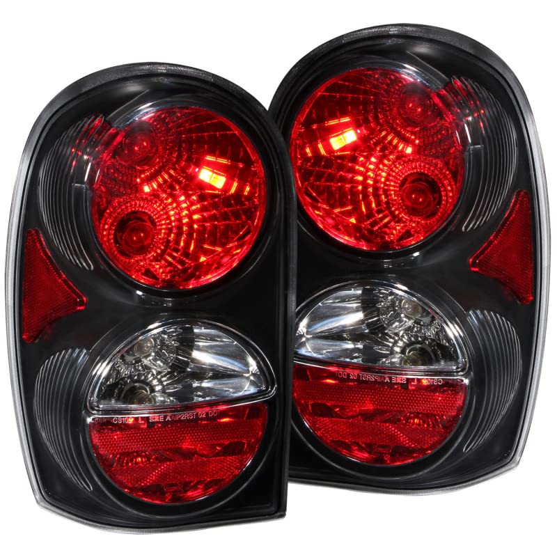Black Euro Tail Light Set-Clear Lens ANZO USA 211108
