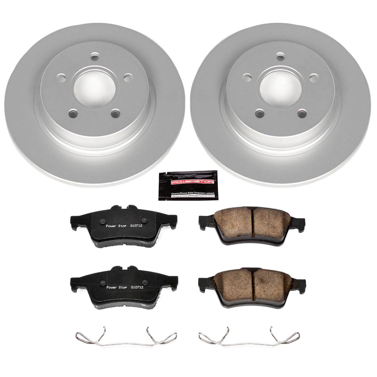 Power Stop CRK4613 Z23 Evolution Geomet® Coated Brake Kit For Volvo C30 2008-2013 Volvo C70 2006-2013 Volvo S40 2004-2011 Volvo V50 2006-2011 [Vehicle Specific]