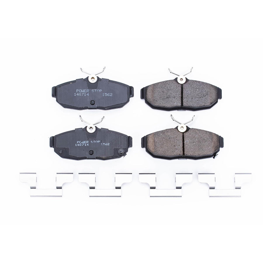 Rear Brake Kit Power Stop For Ford Mustang 2012 - Ceramic Brake Pads With Installation Hardware, 17-1562